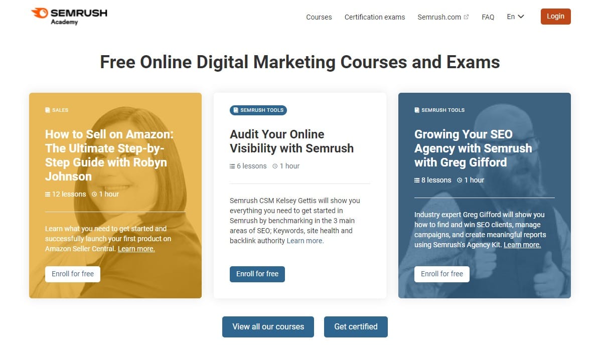 Free Online Digital Marketing Courses