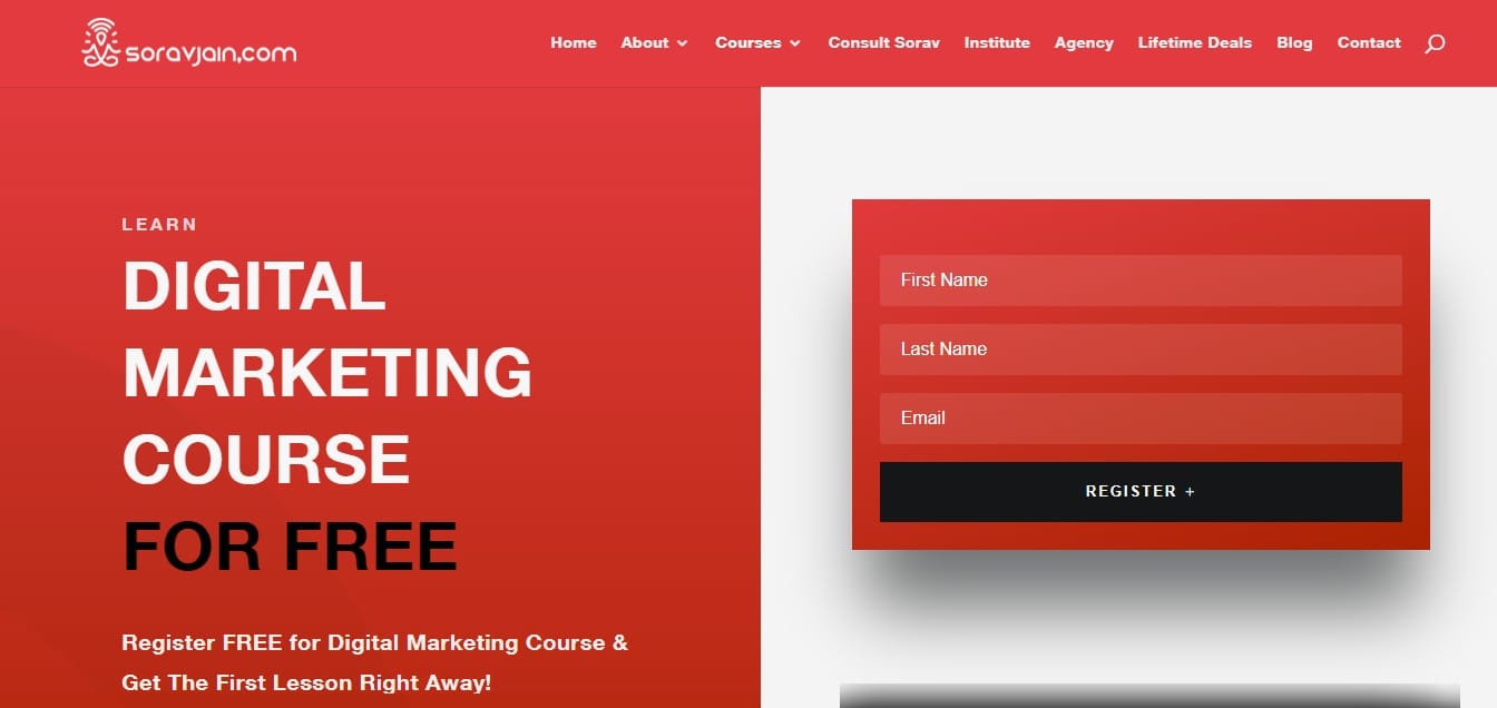 sorav jain free online digital marketing courses