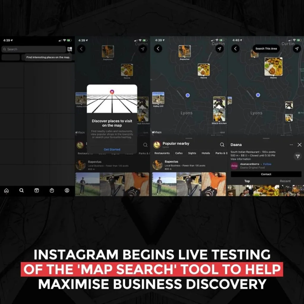 Instagram's begins live testing of the 'Map Search' tool to help maximize business discovery