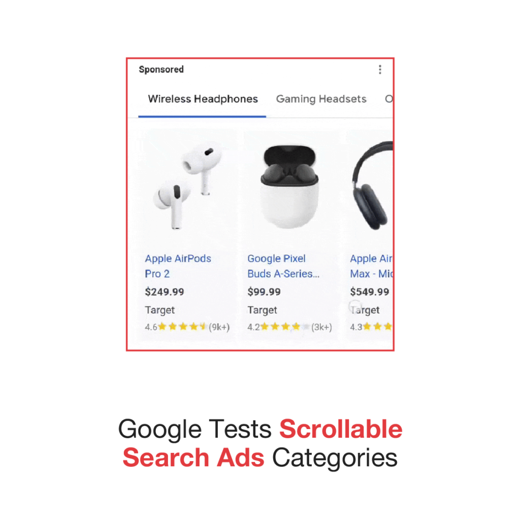 Google Tests Scrollable Search Ads 