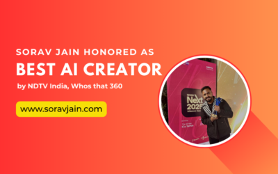 Best AI Content Creator in India: Sorav Jain Honored as AI Creator of 2025